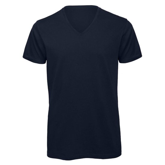 Senvi V-hals T-shirt 5 Pack 100% Katoen (Biologisch) Blauw - XL