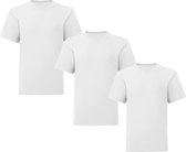 Senvi Kids 3 Pack T-Shirt Ronde Hals Maat:2 Years (86/94) - Kleur: Wit