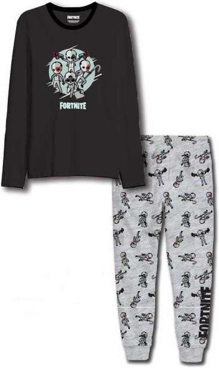 Fortnite Pyjama - Zwart - Maat 140 | bol.com