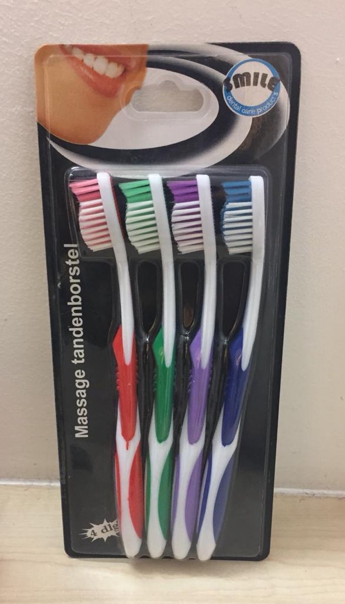 massage tandenborstel 4stuks