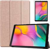 Tablet Hoes geschikt voor Samsung Galaxy Tab A 10.1 (2019) - Tri-Fold Book Case + Screenprotector - RosÃ© Goud
