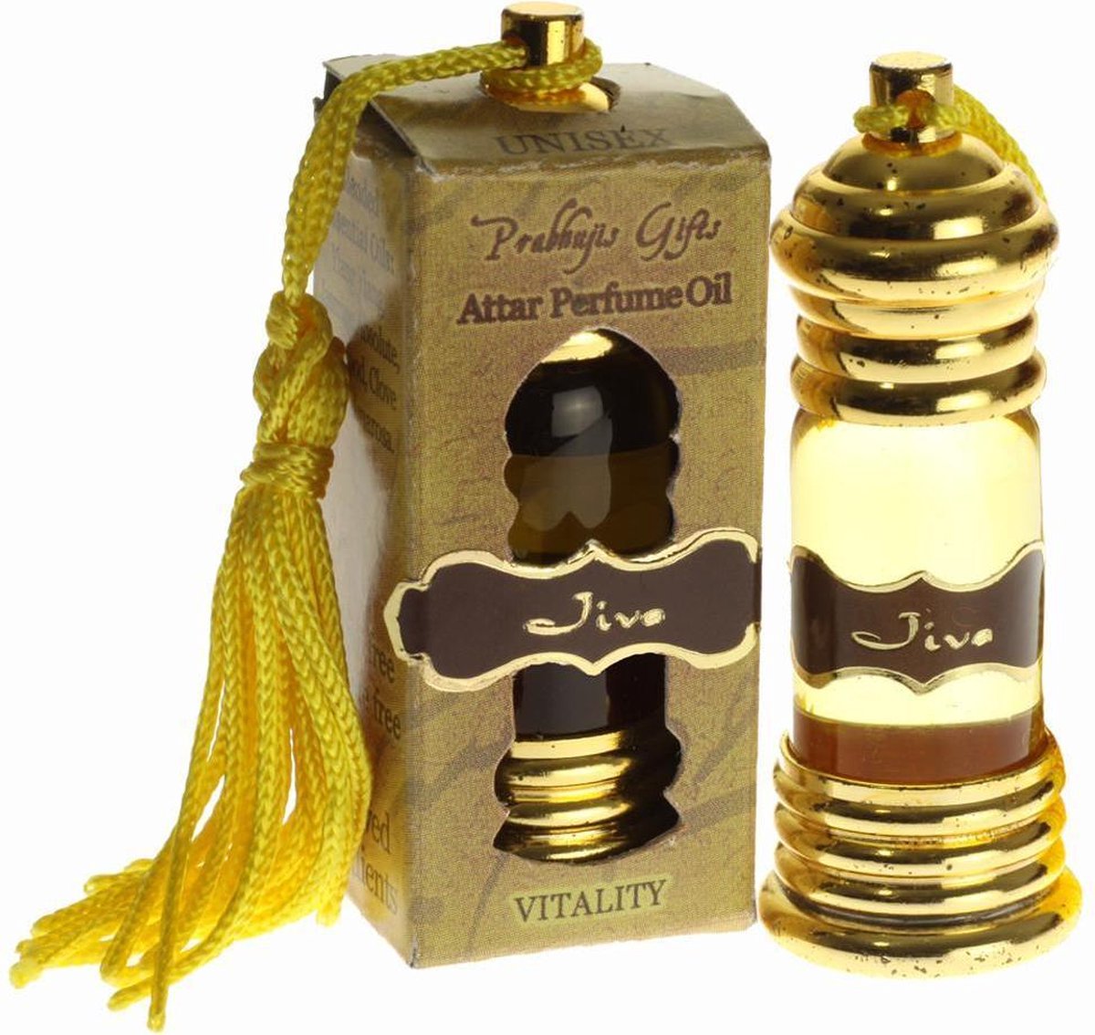 Attar parfum olie 'Jiva' (vitaliteit), Prabhuji's Gifts, 6 ml