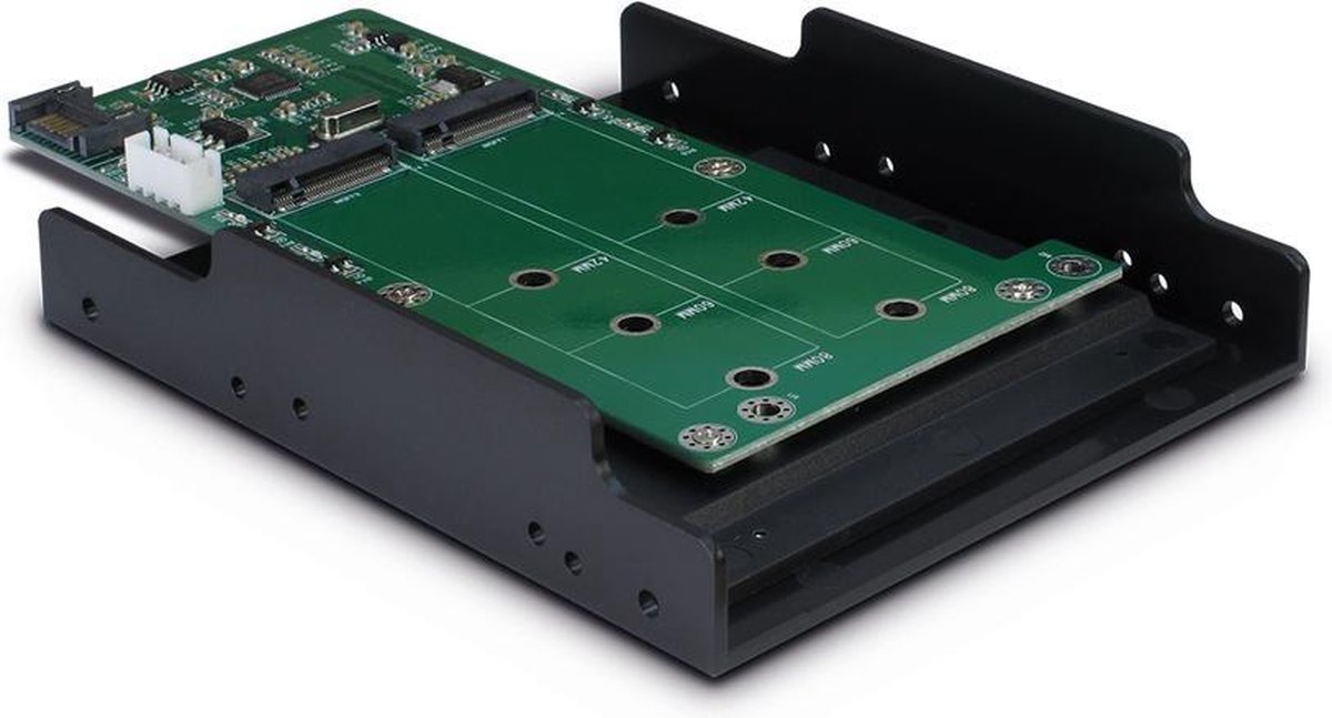 Adapter 3,5 Slot 2x M.2 SATA-->SATA Inter-Tech KT022B
