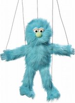 Handpop Monster Blauw marionet Sillypuppets