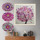 Arststudioclub® strass Diamond painting volwassenen Mooie kleurrijke boom, natuur-serie 30X30 cm