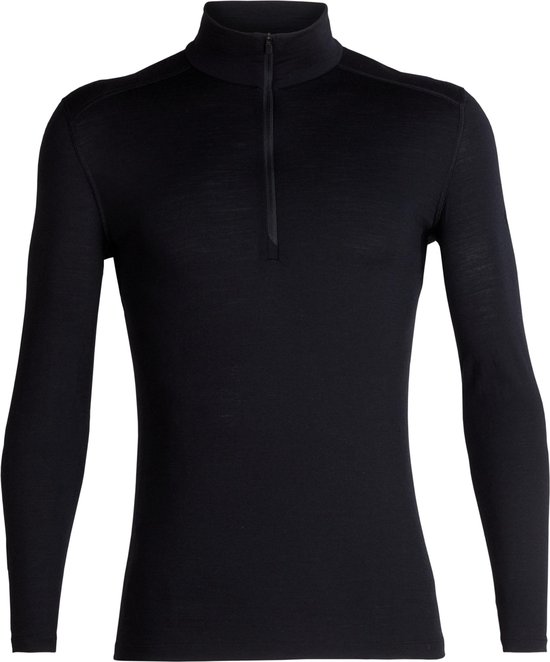 Icebreaker BF 200 Oasis LS Half Zip - Heren - Thermoshirt - Zwart