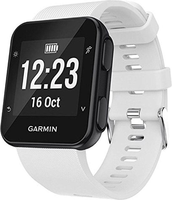 Siliconen Bandje - Sportbandje - Garmin Forerunner 35 - Wit | bol.com