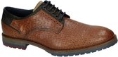 Fluchos -Heren -  cognac/caramel - geklede lage schoenen - maat 45