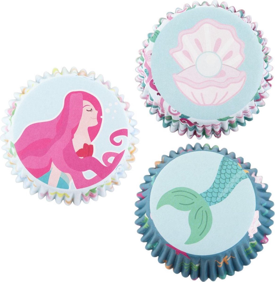 PME Cupcakevormpjes Mermaid pk/60