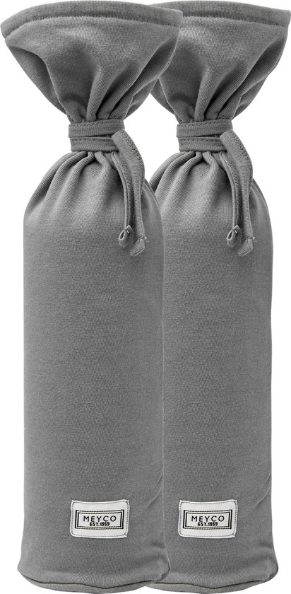 Meyco Baby Uni kruikenzak - 2-pack - grey