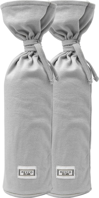 Foto: Meyco baby uni kruikenzak 2 pack light grey