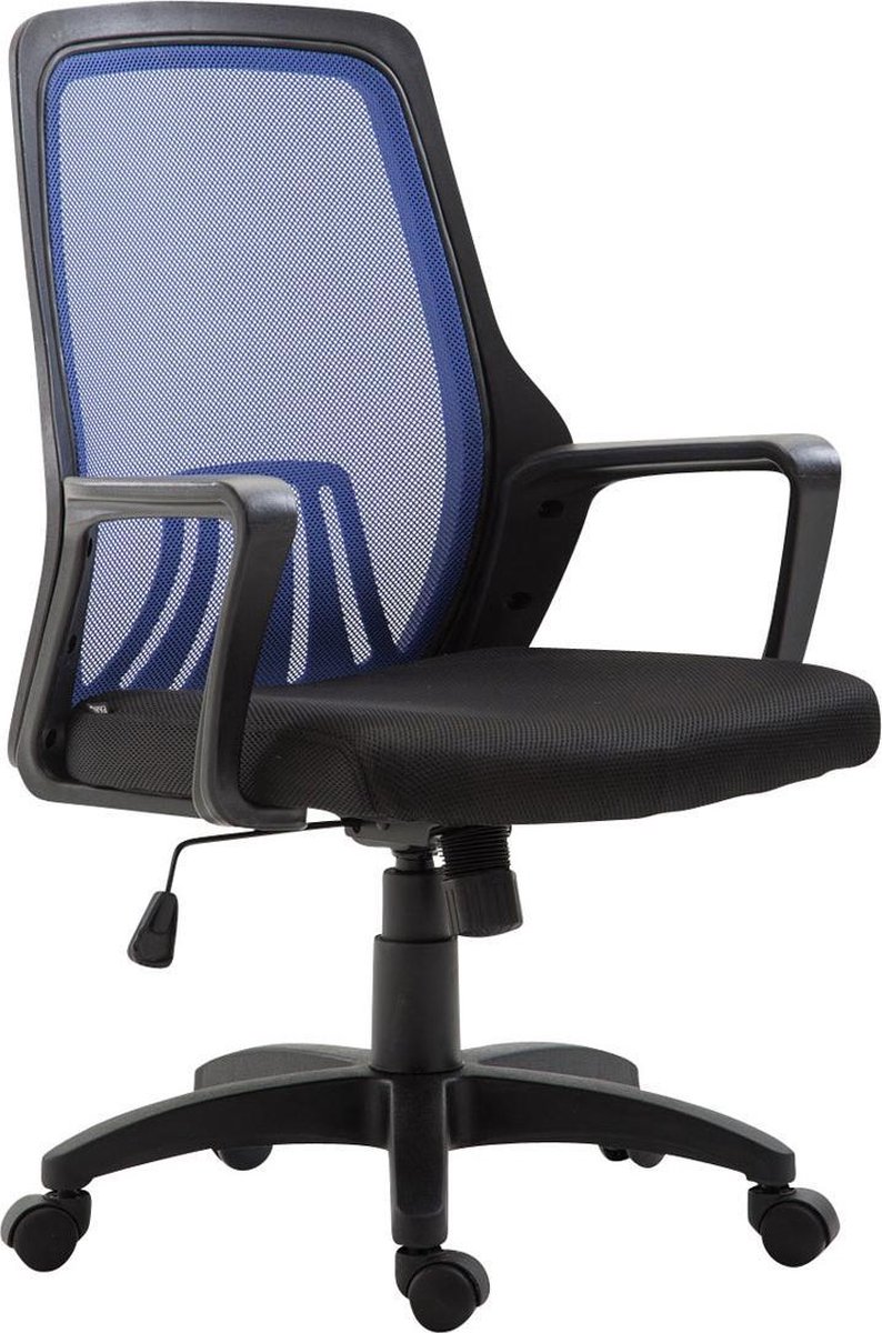 Bureaustoel | Microvezel | Comfortabel | Modern | Zwart/Blauw