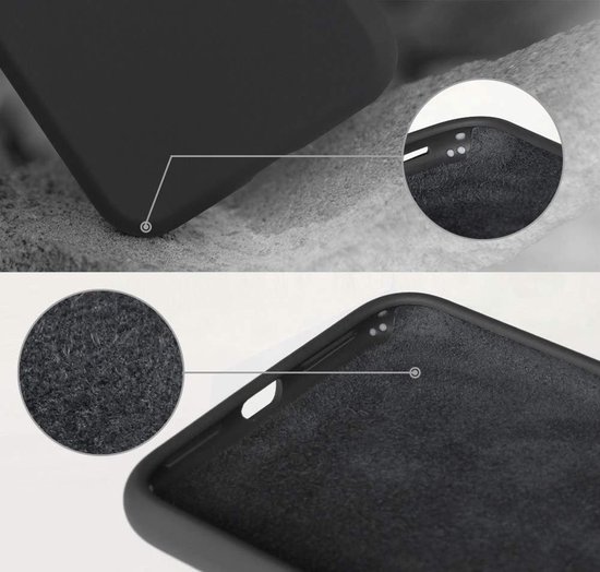 BMAX en Siliconen BMAX pour iPhone XS Max / Coque rigide - Zwart