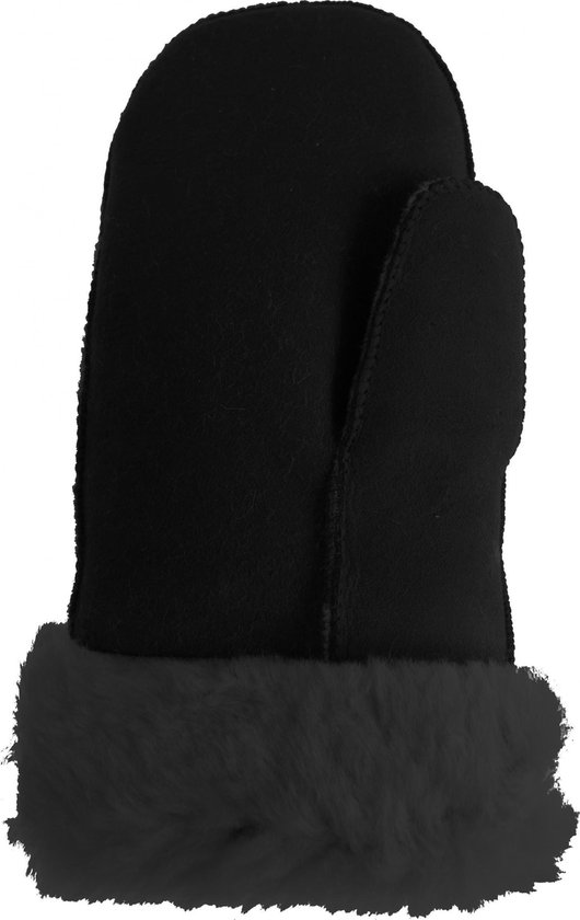 Bernardino Mitaines Double Face avec doublure en agneau - noir - Unisexe - Taille 9 (XL)