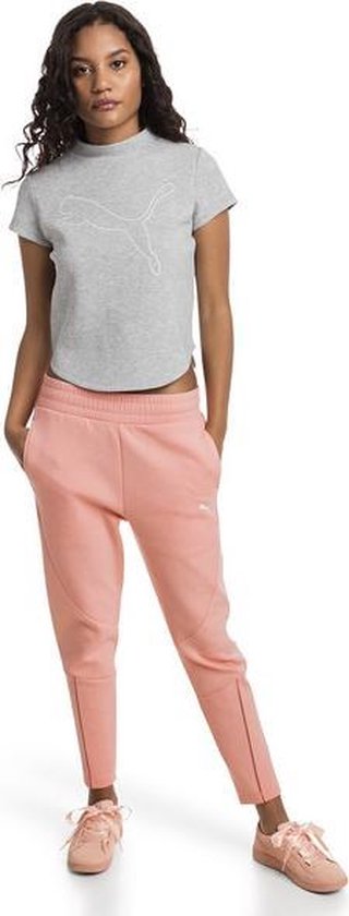 Puma Evostripe Move trainingsbroek dames zalm " | bol.com