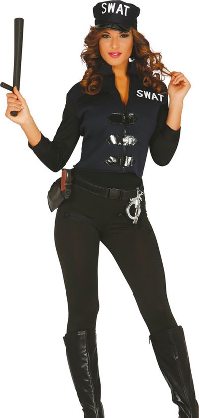 Politie Kostuum Dames Zwart Partywinkel | islamiyyat.com