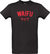 Waifu T-shirt-manga anime Comic Art Senpai Waifu zwarte grappige nerd geschenken Idle Clothing