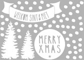 statische stickers kerst en sint (aanvulling) wit|Statische raamstickers|raamstickers|raamstickers sint|herbruikbare stickers|raamdecoratie sint kerst|Sproetiz