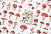 Paddenstoelen stickers - Set van 45 stickers - Paddenstoel sticker - Mushroom stickers