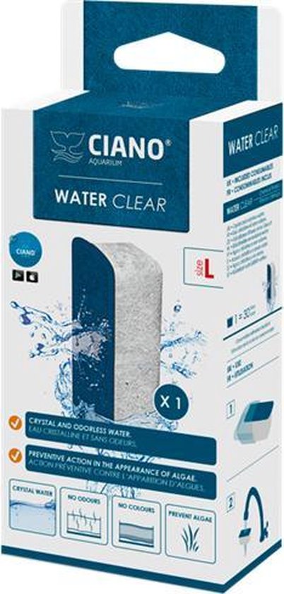 Vervangende LARGE pads voor Aquarium Filter Ciano CFBIO150 en CFBIO250 -  Type: Water Clear | bol.com
