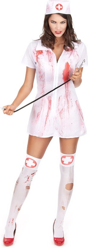 Halloweenkostuum van een psychopathisch verpleegster - Verkleedkleding