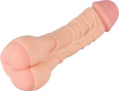 Nature Skin – Zijdezachte Penis Sleeve Masturbator met Aders 21 cm – beigeig
