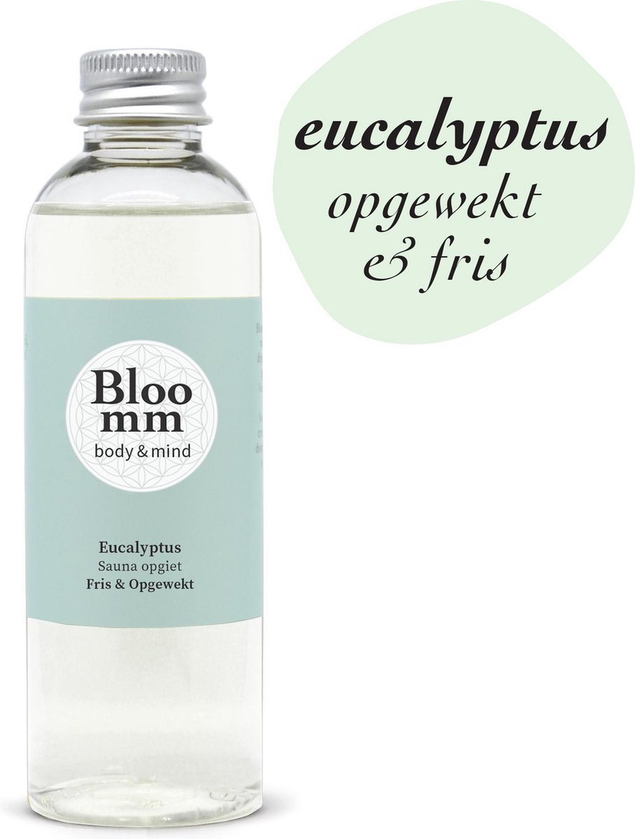 Bloomm, Eucalyptus Saunageur Opgietmiddel, Fris & Opgewekt. 100ml.