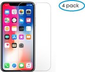 4 Pack - Glazen Screen protector Tempered Glass 2.5D 9H (0.3mm) voor iPhone Xs Max
