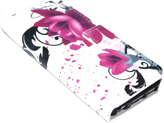 Fleurs simili cuir iPhone 5 / 5S / SE