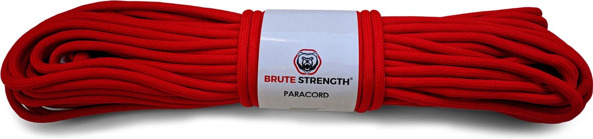 Paracord - Touw - 8 mm - 20 meter - Rood - 920 kg trekkracht