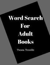Word Search For Adult Books