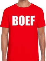 BOEF heren T-shirt rood XL