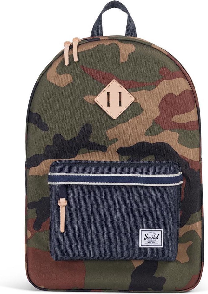 Herschel Heritage Rugzak Offset Woodland Camo/Dark Denim