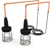 Koperen tuinlamp  | Buitenlamp | Wandlamp | Outdoor | Retro | 70cm