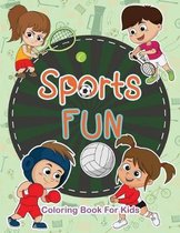 Sports Fun Coloring Book For Kids