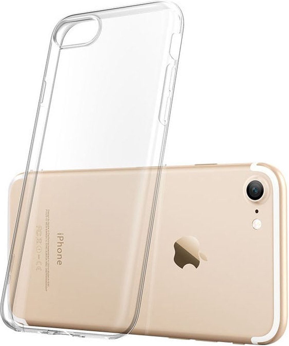 iPhone 7 Plus - Telefoonhoesje - Ultradunne krasbestendig TPU beschermhoes - Clear Crystal