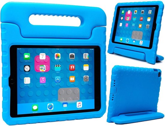 Aan de overkant mate Berekening iPad 2018 Kids Proof Case Kinder Hoesje Kids Case Shock Cover - Blauw |  bol.com