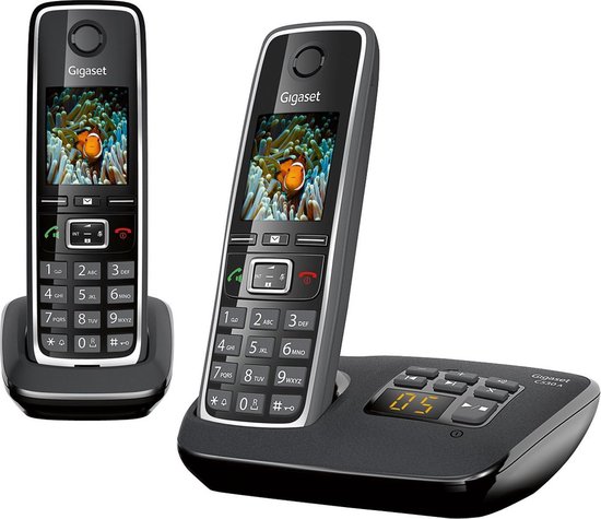 Gigaset C530A - Duo DECT telefoon - Antwoordapparaat - Zwart