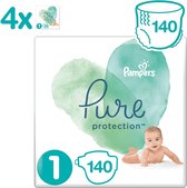 Bol.com-Pampers Pure Protection Luiers - Maat 1 (2-5 kg) - 140 stuks - Maandbox-aanbieding Bol.com-Pampers Pure Protection Luiers - Maat 1 (2-5 kg) - 140 stuks - Maandbox-aanbieding