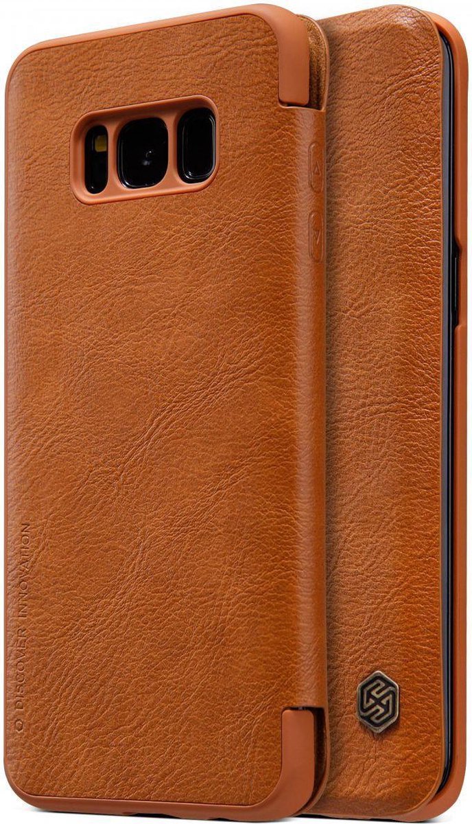 Nillkin Qin Series Flip Hoesje Samsung Galaxy S8 Plus Bruin