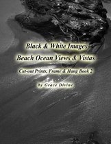 Black & White Beach Ocean Views & Vistas Cut-out Prints, Frame & Hang Book 2