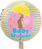 Folieballon Babyshower unpacked 45 cm.
