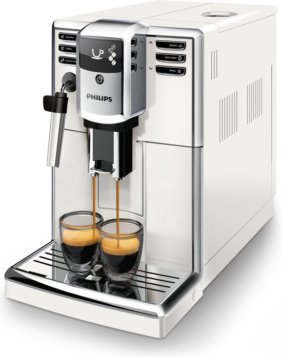 Machine à café Expresso avec broyeur, 1200 série, blanc et gris
