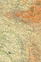 WWI Western Front Map Field Journal Notebook, 100 pages/50 sheets, 4x6