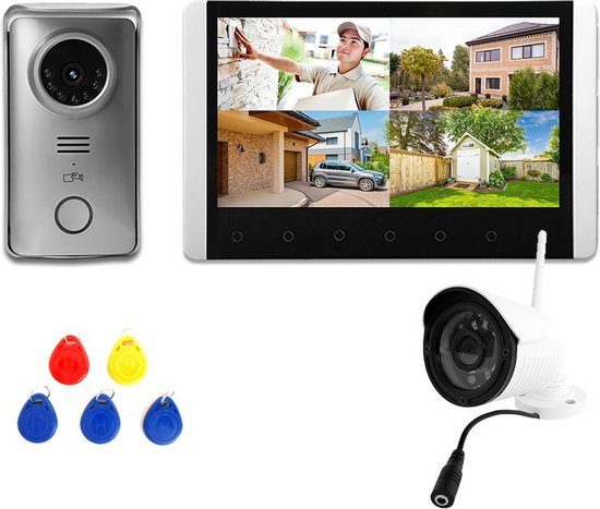 Wifi 1080P Deurbel Camera Draadloze Video Deurbel Camera Ir Nachtzicht 2 Weg Talk Pir Bewegingsdetectie App Afstandsbediening