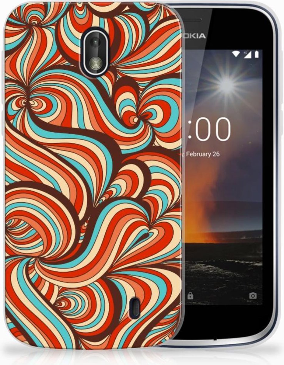 TPU Hoesje voor Nokia 1 Hoesje maken Retro