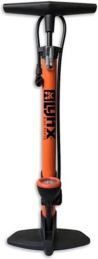 LYNX - Fietspomp met drukmeter -6 bar/87 psi - Oranje