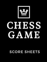 Chess Game Score Sheets