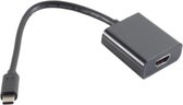 USB-C naar HDMI adapter met DP Alt Mode (4K 30 Hz) / zwart - 0,15 meter