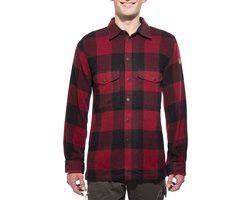 Fjallraven Canada Shirt Heren Outdoorblouse - Rood - Maat S